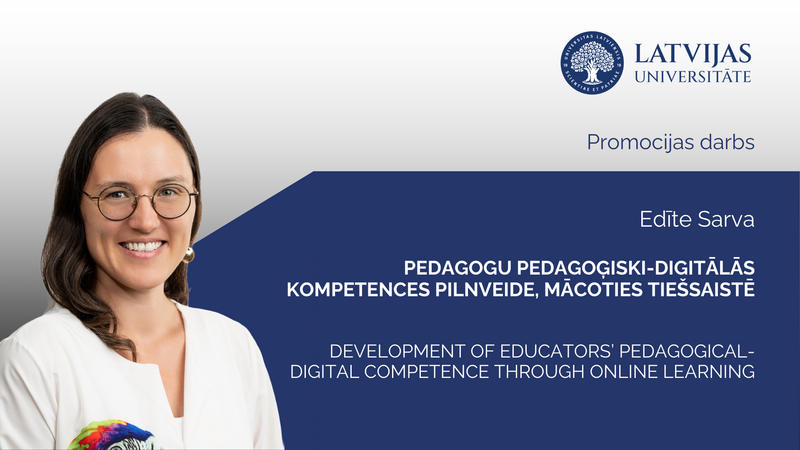 Edītes Sarvas promocijas darba aizstāvēšana