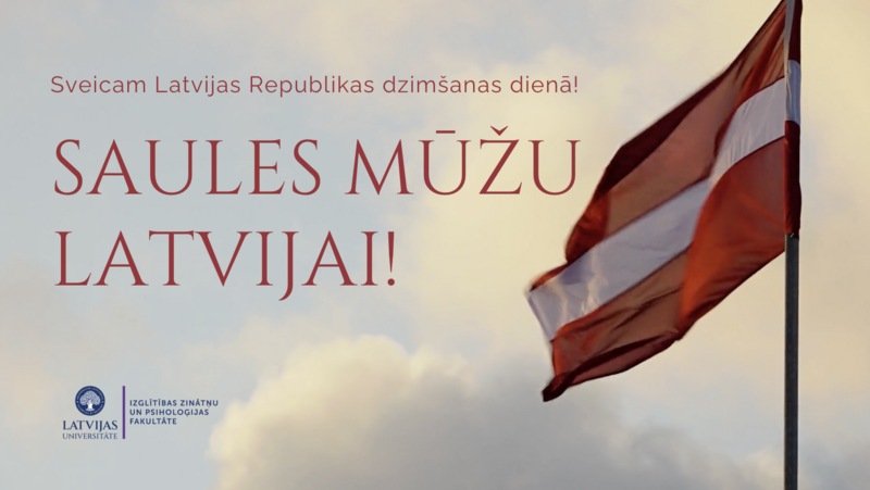 Sveiciens valsts svētkos!