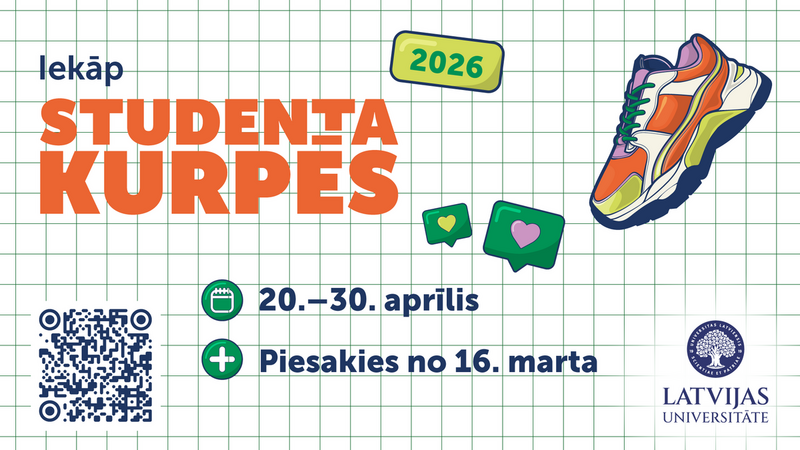 Kļūsti par “studentu”, iekāpjot Studenta kurpēs!