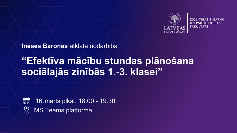 Ineses Barones atklātā nodarbība 