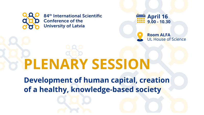 We invite you to participate in the plenary session of the thematic session "Human Capital Development, Building a Healthy and Knowledge-Based Society"!