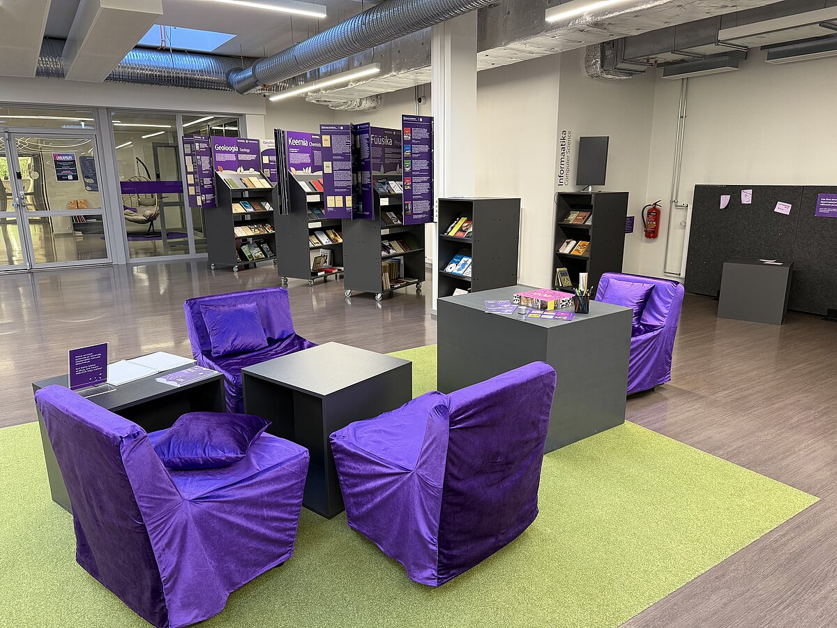 Tartu Universitātes bibliotēkas vide (Foto: I.Margeviča-Grinberga, 2025)