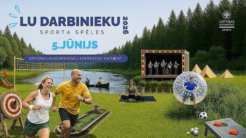 Sportiska atpūta un kopā būšana – LU Darbinieku sporta spēles 2026 jau 5. jūnijā