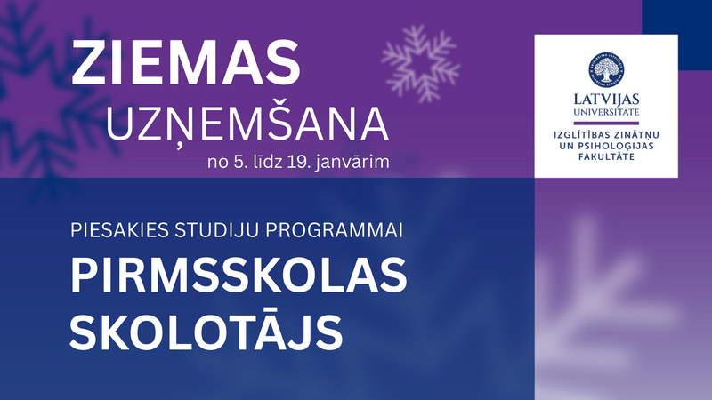 Kļūsti par pirmsskolas skolotāju! 