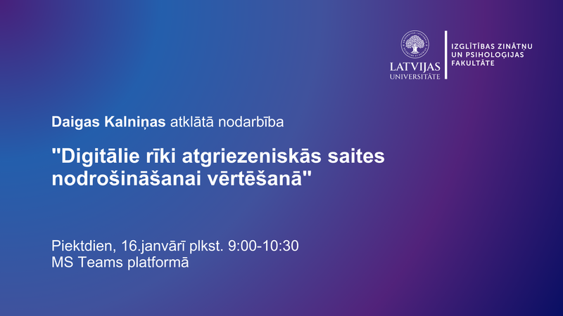 Daigas Kalniņas atklātā nodarbība