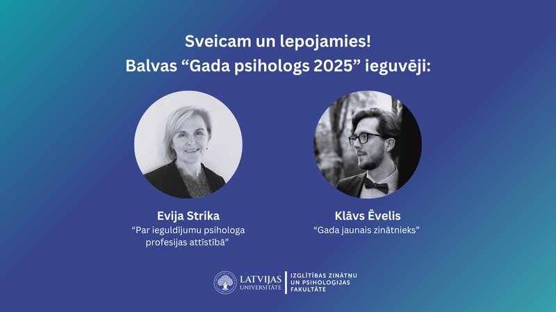 Pasniegta balva “Gada psihologs 2025"