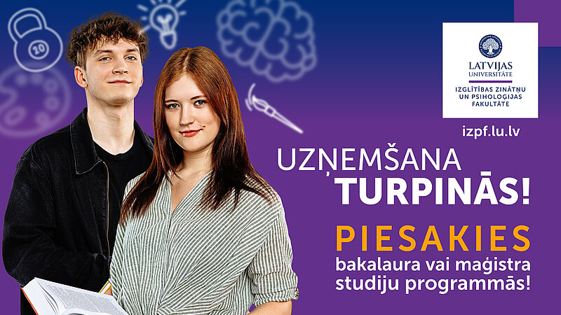 IZPF turpinās uzņemšana brīvajās studiju vietās. Pieejamas arī budžeta vietas!