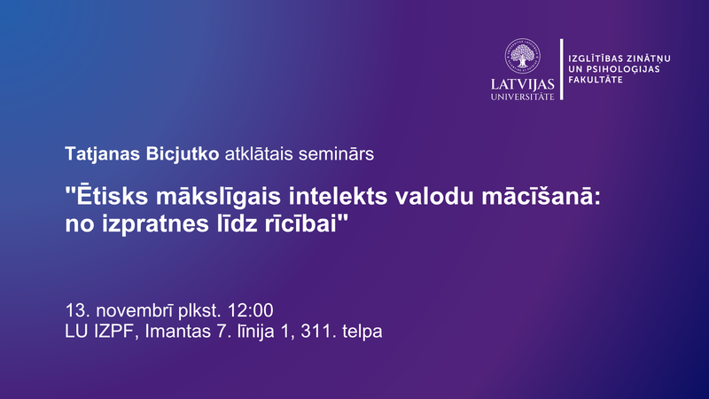 Tatjanas Bicjutko atklātais seminārs 