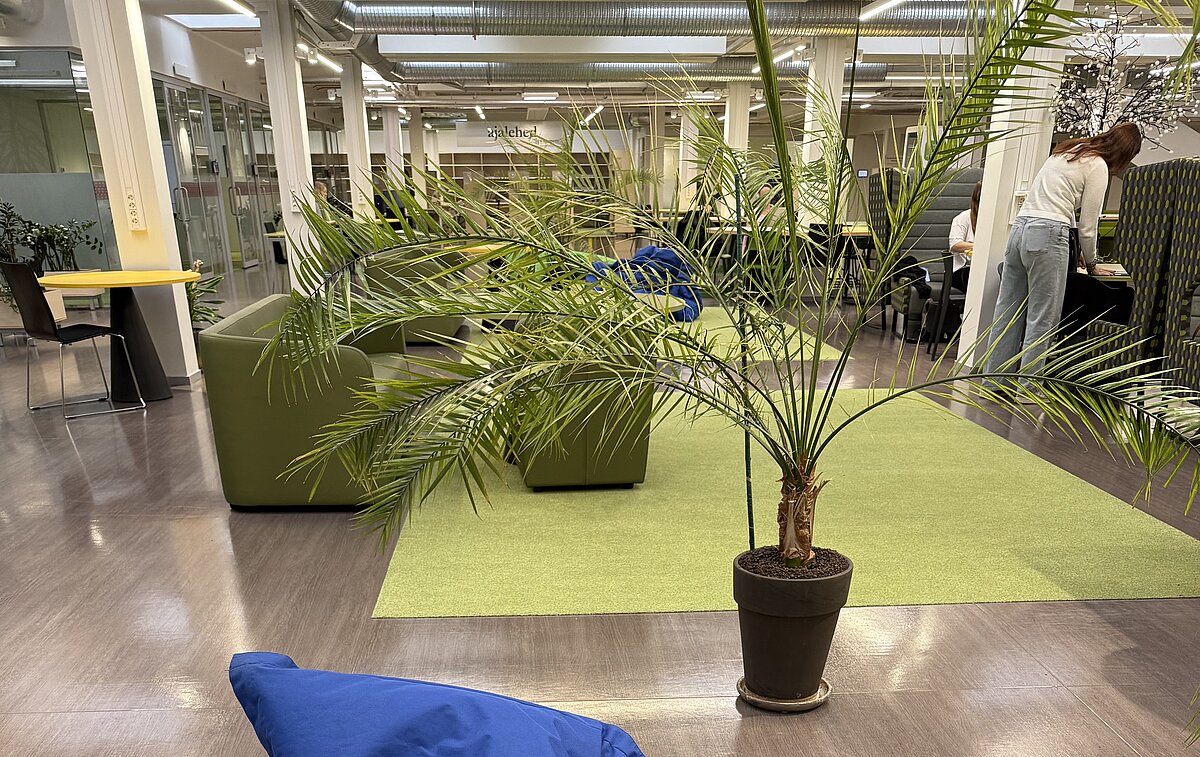Tartu Universitātes bibliotēkas vide (Foto: I.Margeviča-Grinberga, 2025)