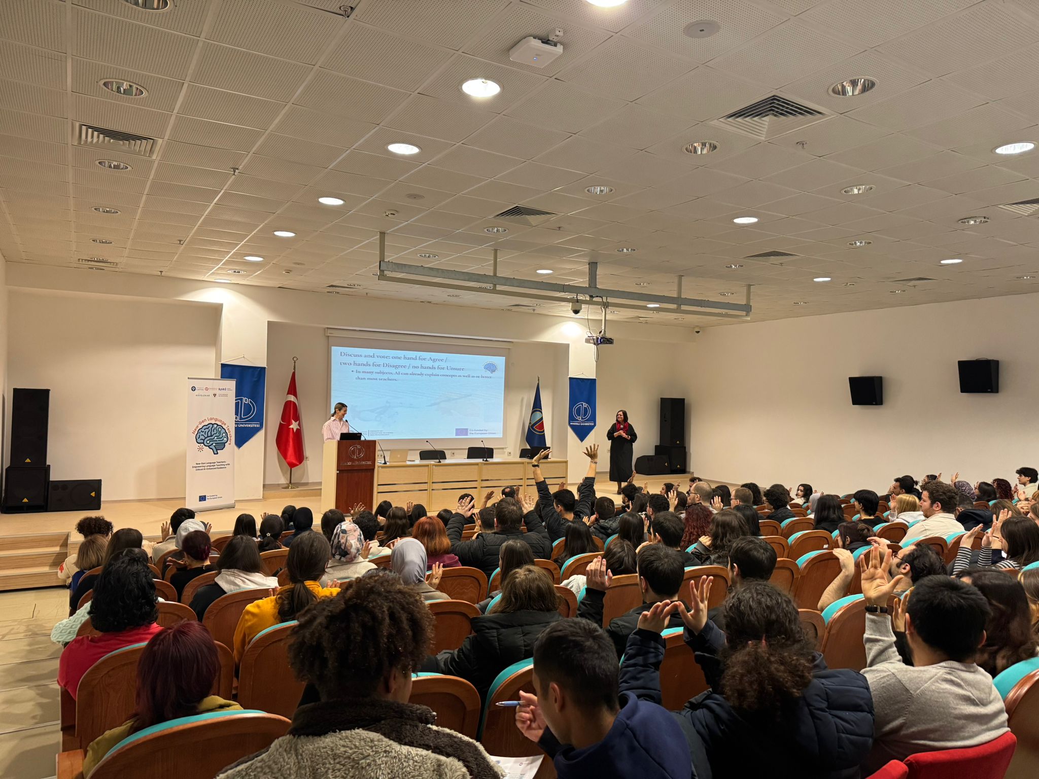 Attēls no uzstāšanās konferencē