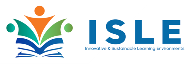 Projekta ISLE “Inovatīva un ilgtspējīga mācību vide” logotips.